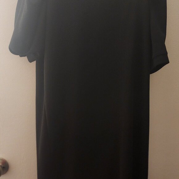 zara puffer shoulder dress black - Picture 5 of 5